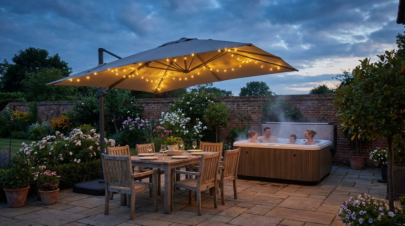 Debenhams shoppers rush for this ‘gorgeous’ 3m LED garden parasol at 52% off – but they all warn about one thing